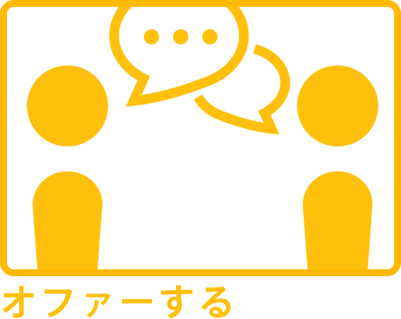 クリエイターにオファーする
